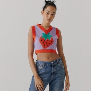 NWT UO Randi Shrunken Sweater Vest